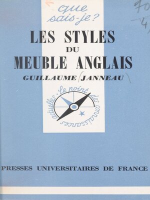cover image of Les styles du meuble anglais